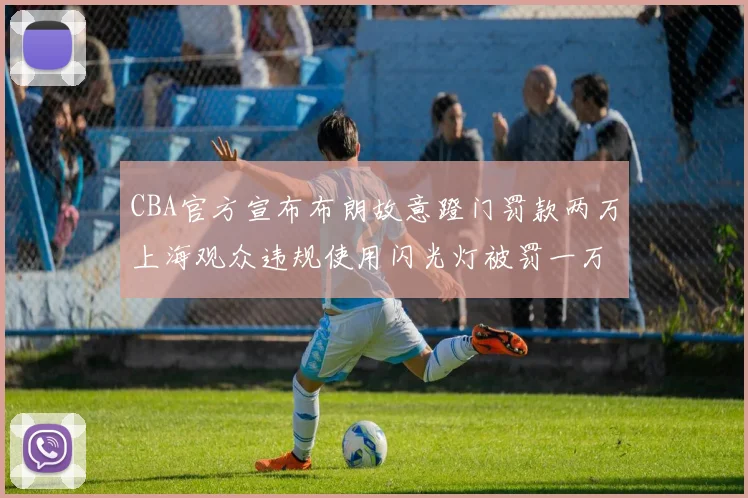 CBA官方宣布布朗故意蹬门罚款两万上海观众违规使用闪光灯被罚一万